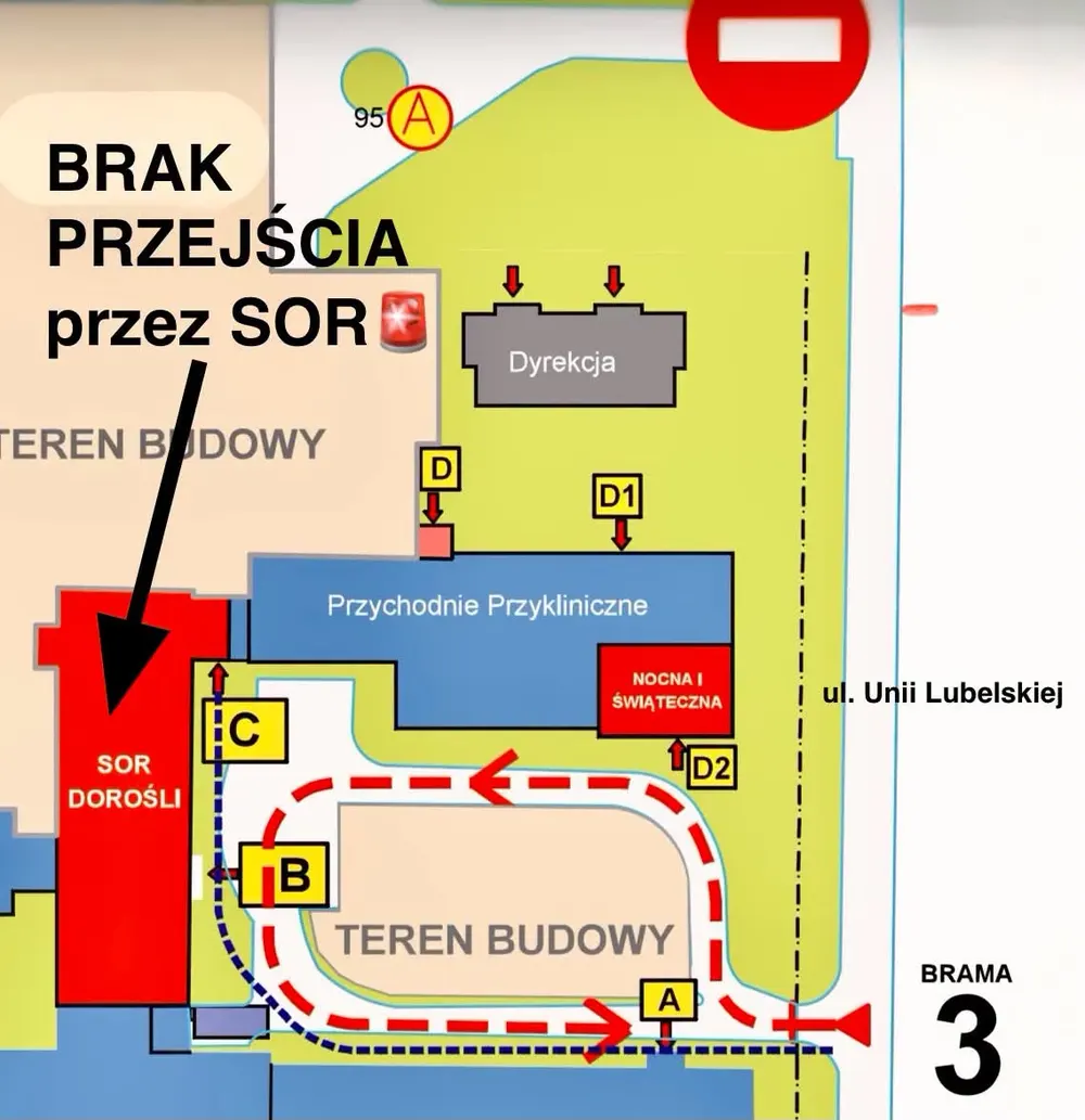 Mapa zmiany organizacji ruchu